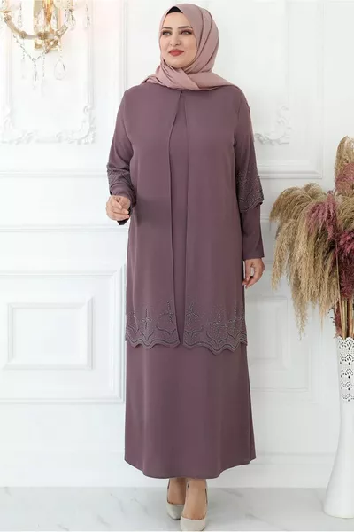 المرأة الوردي (ROSE) حجر مطرزة مساء فستان T 