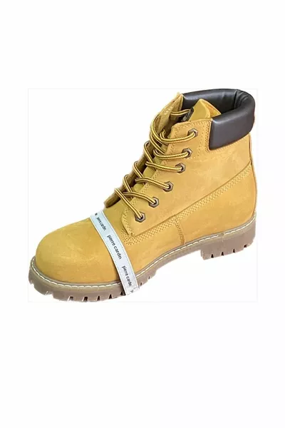 جلد طبيعي أحذية صفراء Nubuck