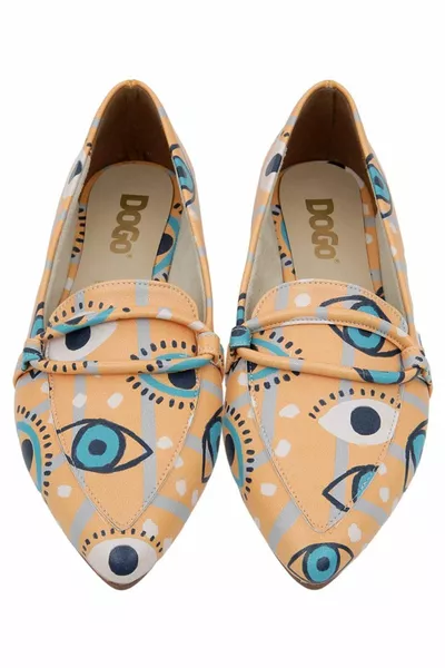 Orangefarbene Ballerinas aus veganem Leder für Damen - See You Design