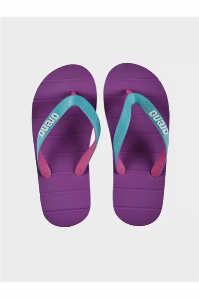 Eddy Jr Polybag - Детски лилави чехли - 