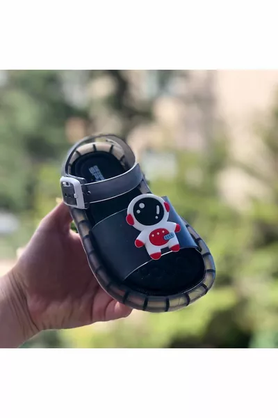 صنادل فاخرة مضيئة للأطفال صنادل نعل من النايلون (خفيفة الوزن)