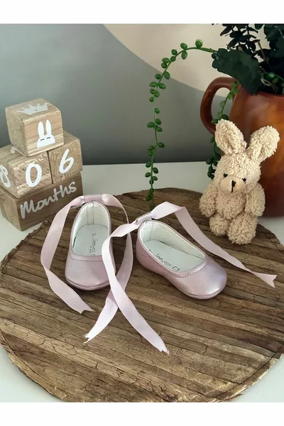 Genuine Leather Lilac Ballet Flats Baby Loafers