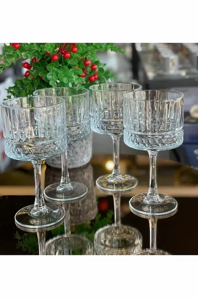 Комплект от 4 чаши Elysia с краче за сладолед Magnolia за сервиране cc