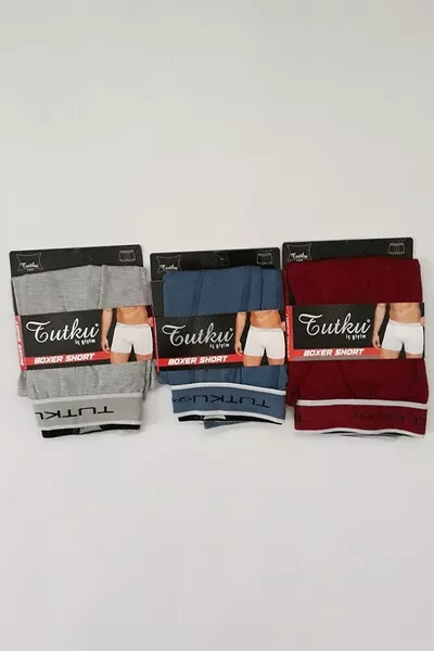 Herren Boxershorts aus Lycra-Elastan, Sport, gemischte Farben, 6er-Pack, % Baumwolle