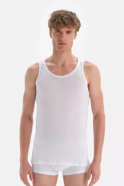 تي شيرت رجالي أبيض من المودال