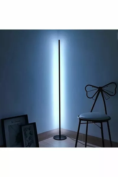 Декоративна минималистична LED лампа с дистанционно управление и анимиран цветен ъглов светильник