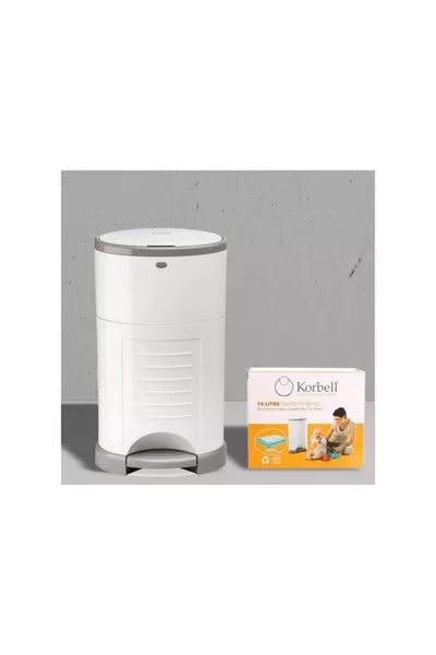 Система за кош за памперси + торба за боклук с капацитет за броя на памперсите