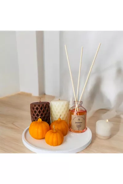 Nieuwjaars geurstokjeskamer set met jasmijn en bamboe