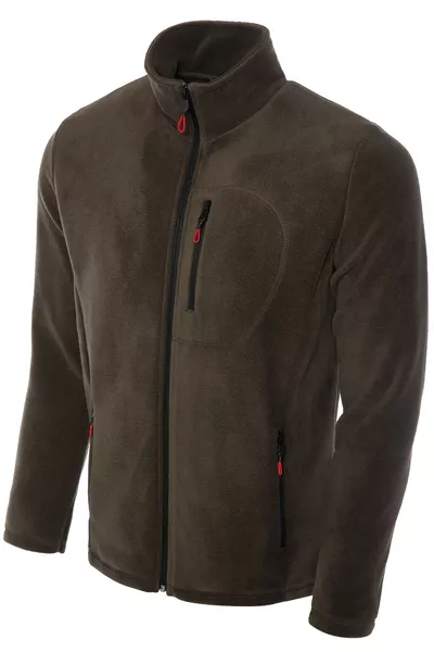Men's Pro Windproof 5-Pocket Outdoor Full-Zip Fleece Jacket