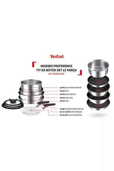 Ingenio Preference 6X Large Pan and Pot Set - Piece