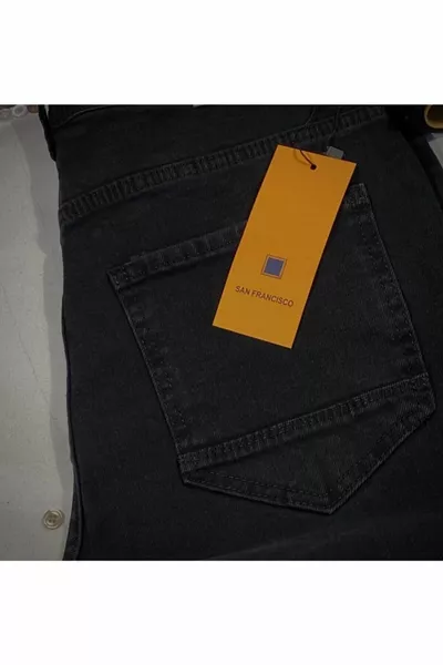 Denim Relaxed Fit Stretch Jeans % Cotton