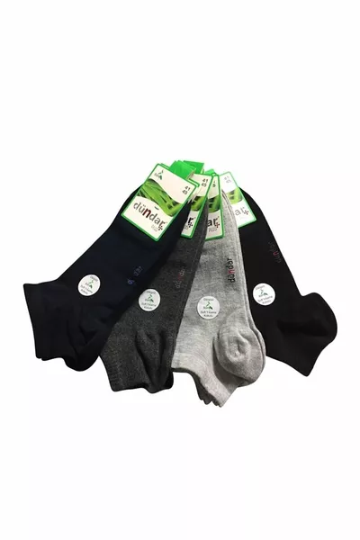 Chaussettes invisibles en bambou multicolores pour hommes, lot de 6