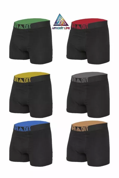 6-Pack Premium Men's Stretch Boxer Briefs