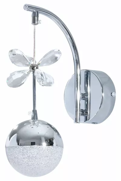 Элегантный подвесной светильник LED с хромом и кристаллами