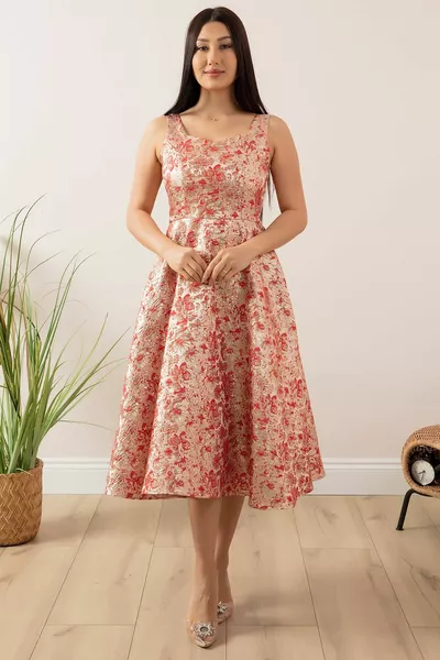 Glitter dikke jurk met bandjes 