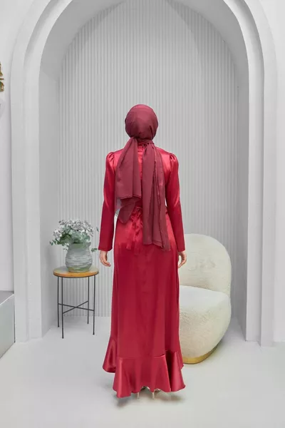 Naime فستان سهرة - بوردو