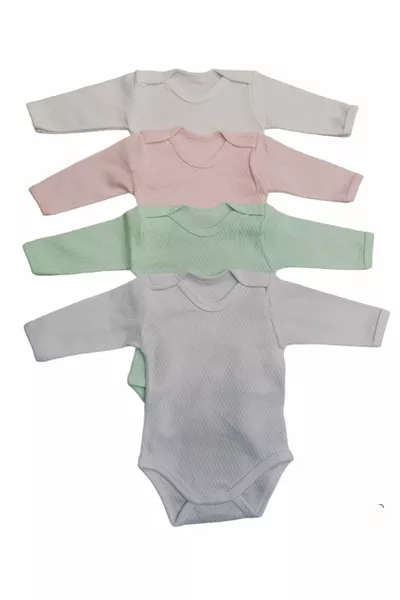 Manches longues Snap Badi Crew Neck Body Tissu respirant Couleur unie Pull