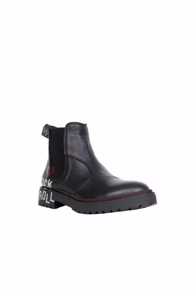 حذاء أسود  حذاء نسائي مسطح 