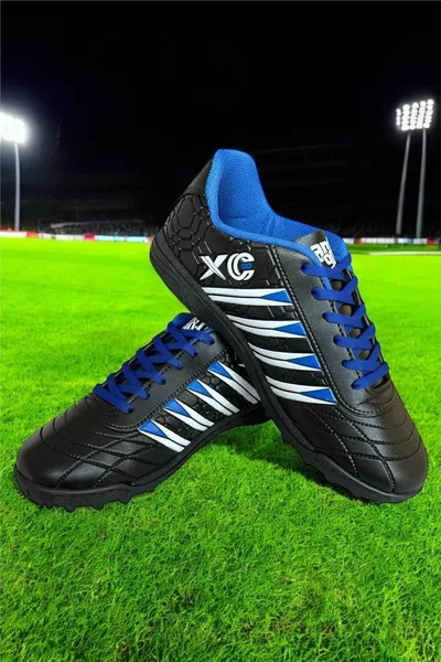 حذاء كرة قدم أستروتيرف للرجال أسود - أزرق