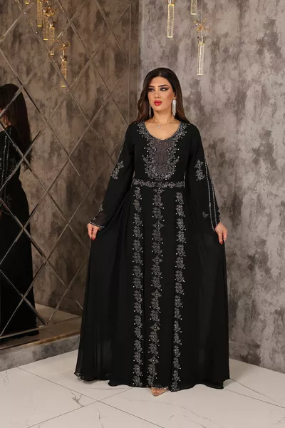 زينا أزياء تنورة مزدوجة حبة طباعة مفصلة مساء اللباس