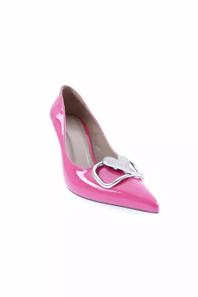 y Dames Puntige Neus Metalen Hart Gesp Hakken