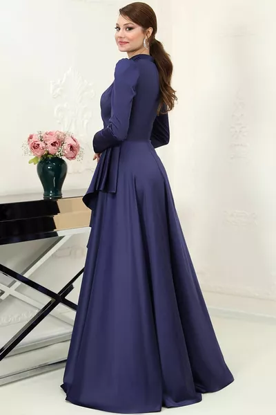 Nazende Tesettür Abiye Lacivert