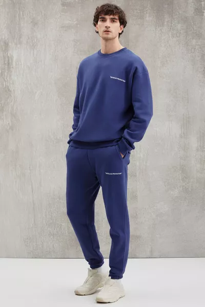 Pantaloni della tuta maschili Darrıt Comfort Blu Scuro