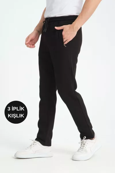 Pantaloni della tuta da uomo 3 fili invernali 