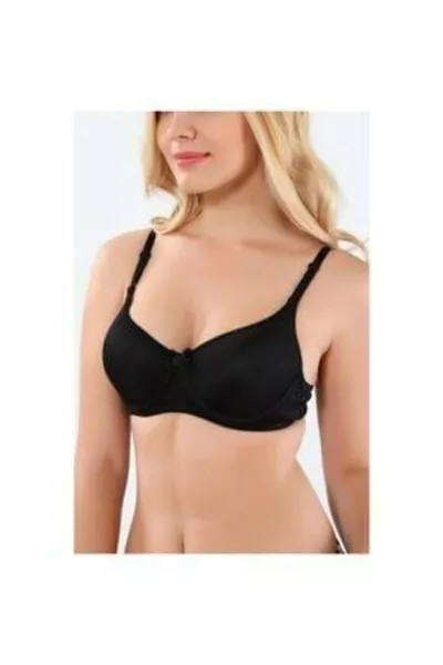 Дамски черен балетен оформящ основен сутиен  Mdt
