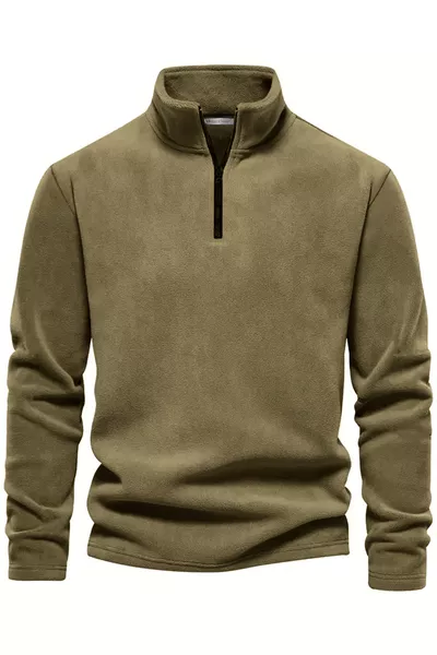 Men's Half-Zip Stand Collar Fleece