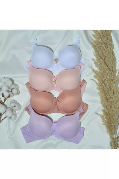 طقم صدرية نسائية بأربع قطع مع حشوة وباليه