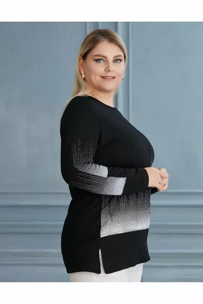 Women's Plus Size Printed Blouse