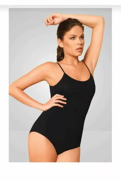 6 штук черных женских майок на бретелях с кнопками