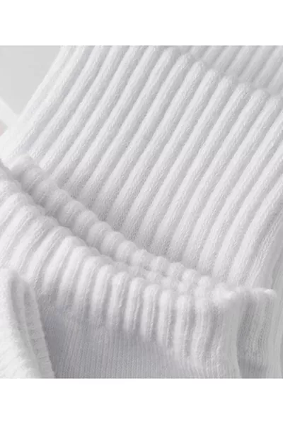 6 Pairs of Plain White Seamless Cotton Short Tennis Unisex Socks