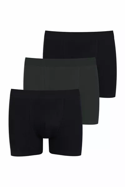 Erkek 3'lü Pamuklu Likralı Boxer