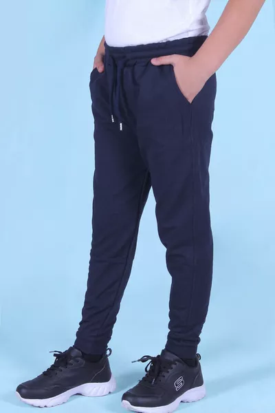 Boys' 3-Pack Sweatpants with Double Pocket Detail in Navy-Grey-Black