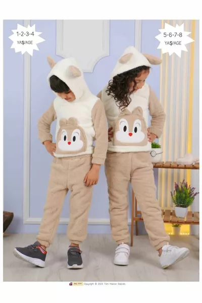 plush children's top and bottom set