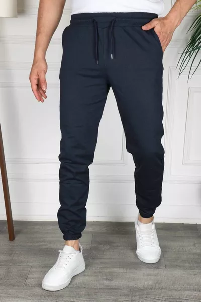 سروال رياضي بقصة ضيقة للجنسين مع رباط عند الأطراف