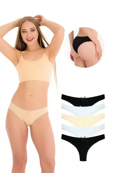  حزمة سروال داخلي نسائي دانتيل البرازيل 