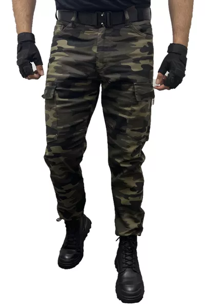 Men's Cargo Pants Combat Regular Fit Camouflage Military