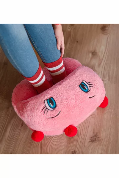 أدفأ القدم القطيفة ، البندوف ، النعال