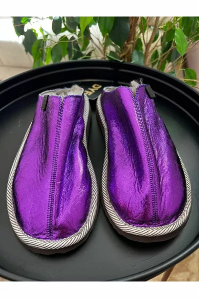 Maku Polin Brasilianisches Modell Lila Hausschuhe