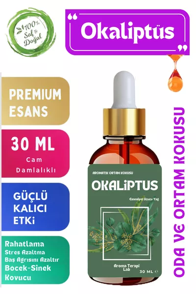 EUCALYPTUS Pure Essential Oil - Room and Environment Fragrance - Aromatic Volatile Oil ML