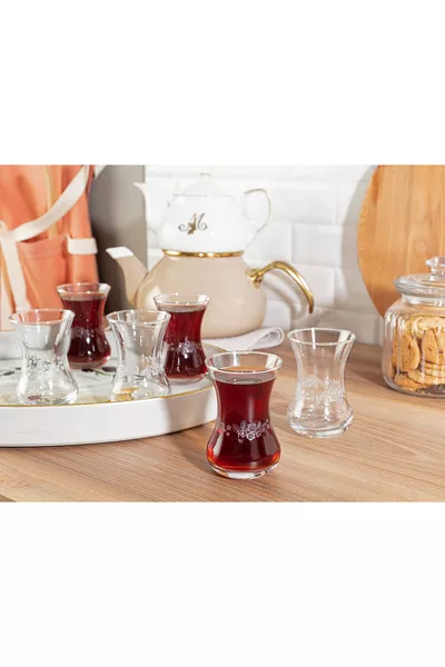 Lavem-Nostalgic Flowers Set of 6 Tea Glasses