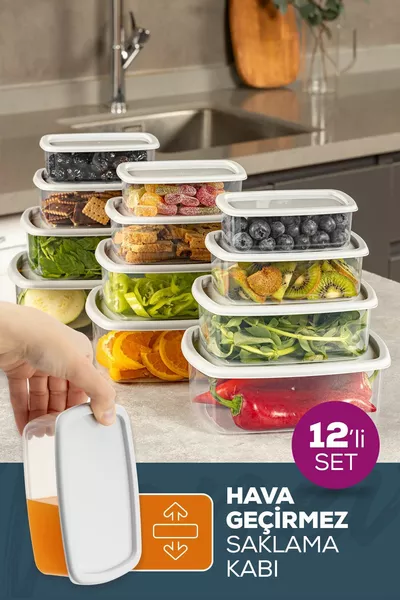 Комплект от  водонепроницаеми кутии за съхранение, сив, 3x( мл)