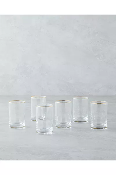 Set da 6 bicchieri da caffè Glint  ml Gold