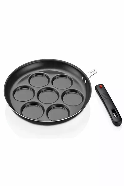 Removable Handle Pancake Pan  Cm 7-Hole Breakfast Pancake Pan