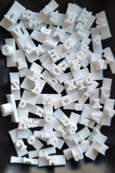 Harf ve Rakam Stampa Seti - Kil, Seramik, Kurabiye ve Şeker Hamuru İçin Damga Seti ( parça)