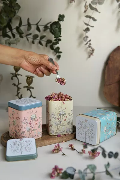 Square Metal Storage Container  3-Piece Set Botanica 