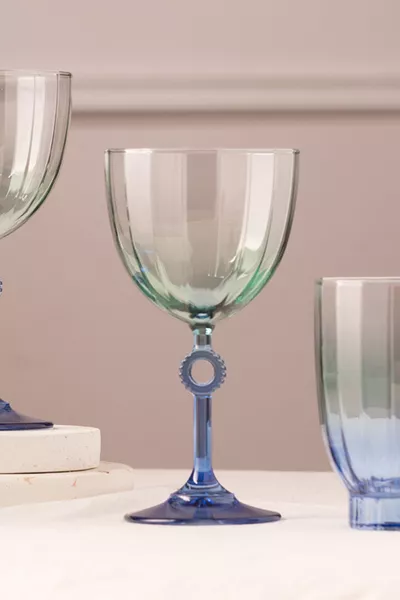 Ensemble de 4 verres à eau Elite Bleu  cc